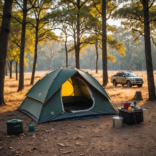 Quels sont les équipements indispensables pour un camping en région de savane en automne?